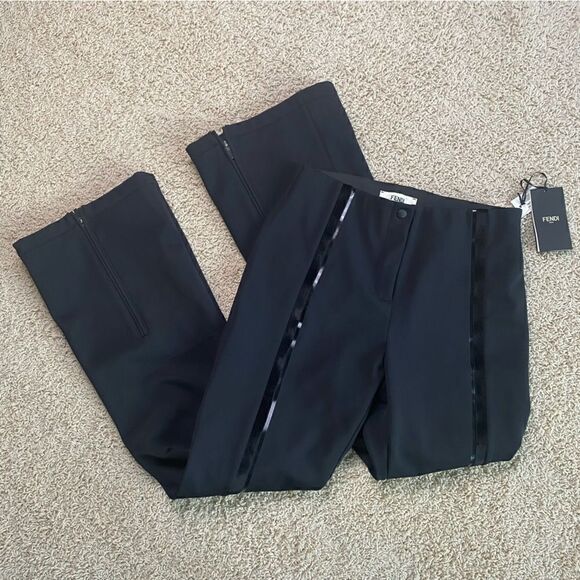 Fendi Ski Tech Pants Trousers OTB Snow Pants Black Logo NWT Skiwear 10 - Picture 1 of 8